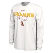 USC Trojans Men's Nike 2023 Postseason Basketball Sole Bench Long Sleeve T-Shirt
